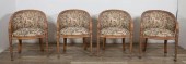 4 LOUIS XVI STYLE CLUB CHAIRS4