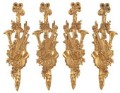 (4) LOUIS XVI STYLE GILTWOOD M