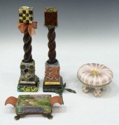(4) MACKENZIE-CHILDS TUFFET, C