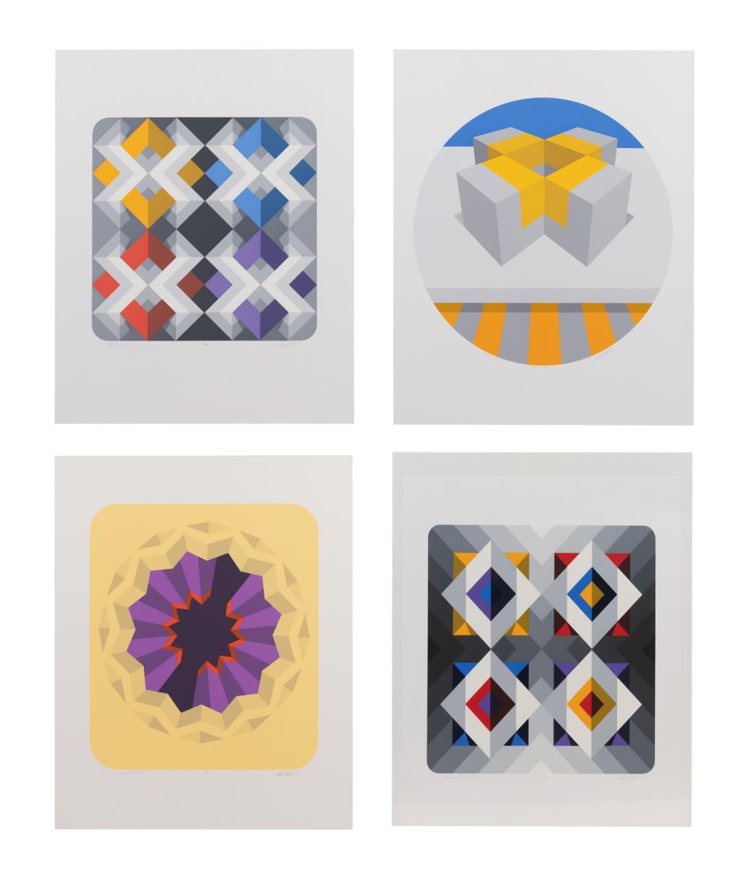 4 MARKO SPALATIN UNFRAMED GEOMETRIC