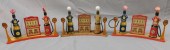(4) MARX LITHO TIN GAS PUMPS.