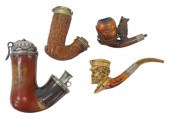 (4) MEERSCHAUM & WOOD TOBACCO