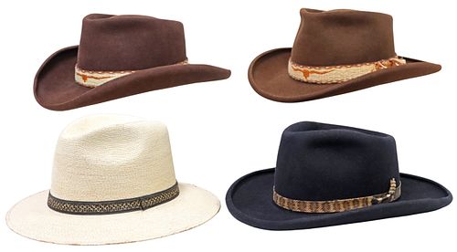 (4) MEN&#039;S WESTERN FELT &AMP;