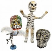 (4) MEXICO DAY OF THE DEAD PAP