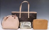 (4) MICHAEL KORS PRINTED CANVA