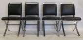4 MIDCENTURY CHROME X-FRAME UP