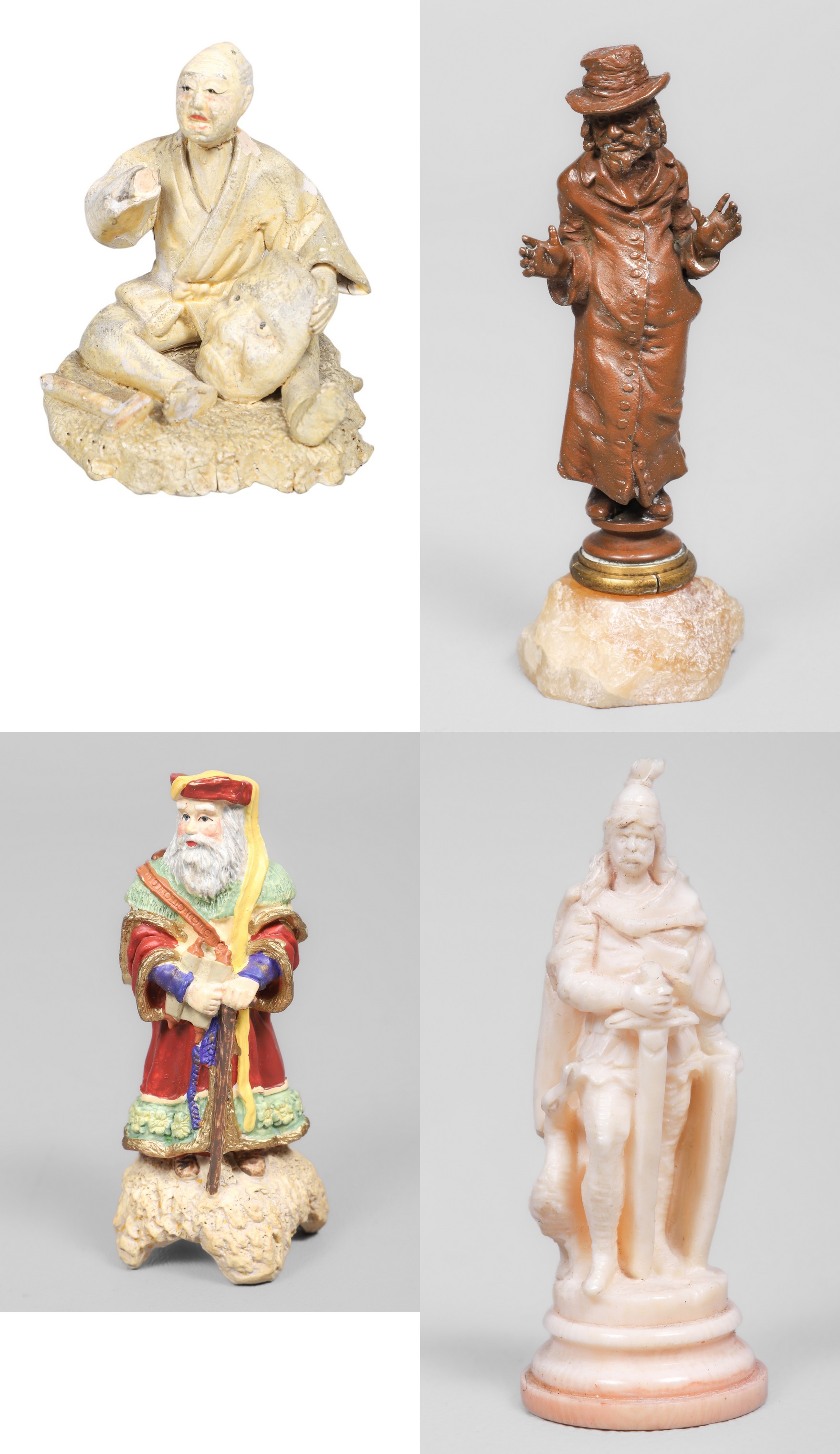 (4) Miniature figurines, c/o