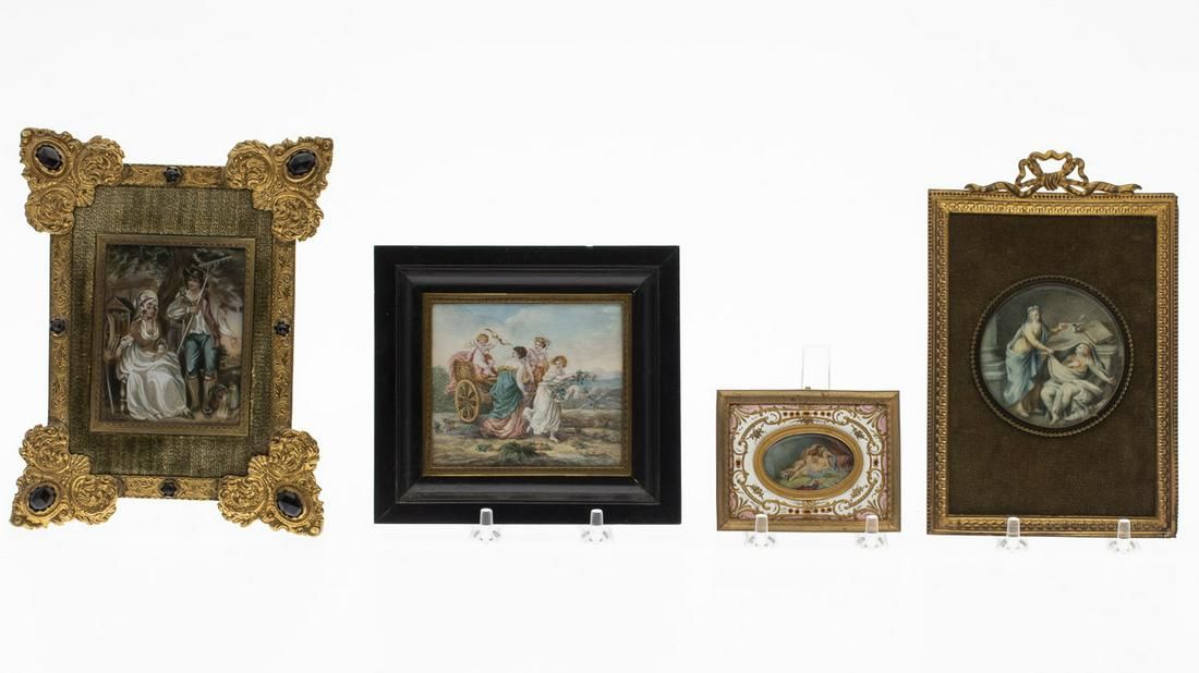 4 MINIATURES OF 18TH CENTURY