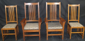 4 MISSION STICKLEY CHAIRS<br>4