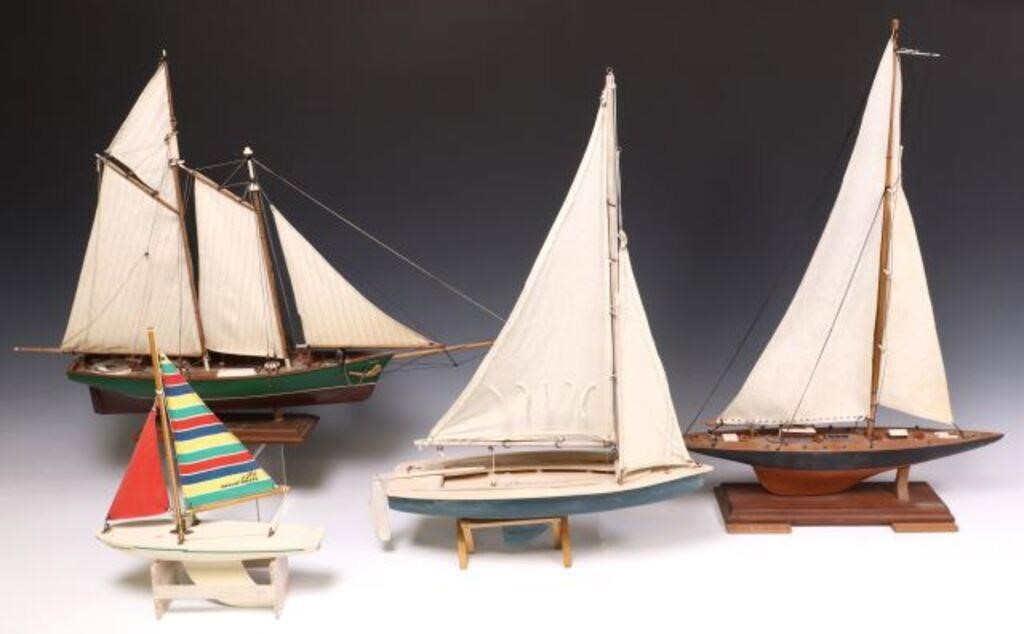 (4) MODEL SAILING SHIPS, 'ENDEAVOR'