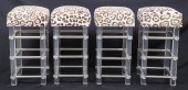 (4) Modern Design Lucite and f