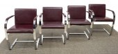 (4) MODERNIST BRNO STYLE CHAIR