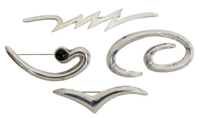 (4) MODERNIST TAXCO MEXICO STERLING