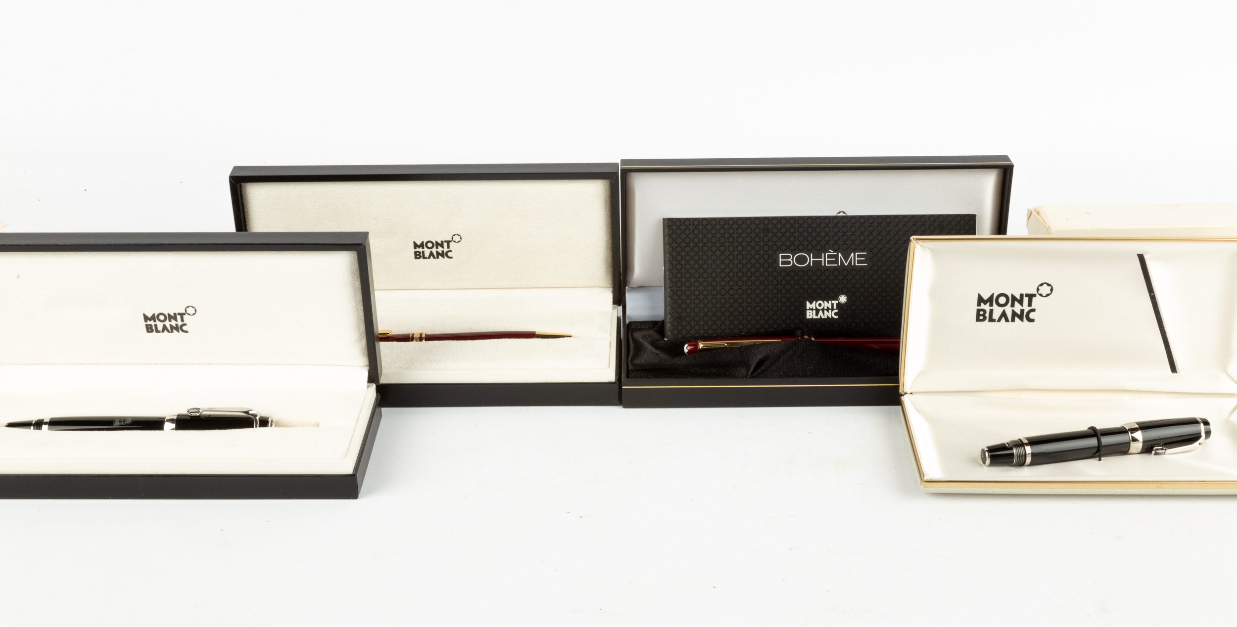 (4) MONT BLANC PENS (2) Burgandy