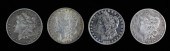 4 MORGAN SILVER DOLLARSMorgan