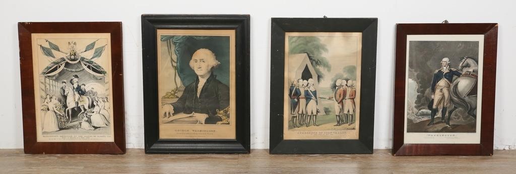 4 N. CURRIER LITHOGRAPHS