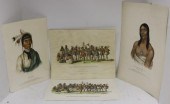 4 NATIVE AMERICAN 19TH C COLOR