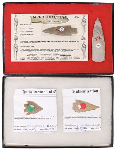 (4) NATIVE AMERICAN ARROWHEAD/SPEAR