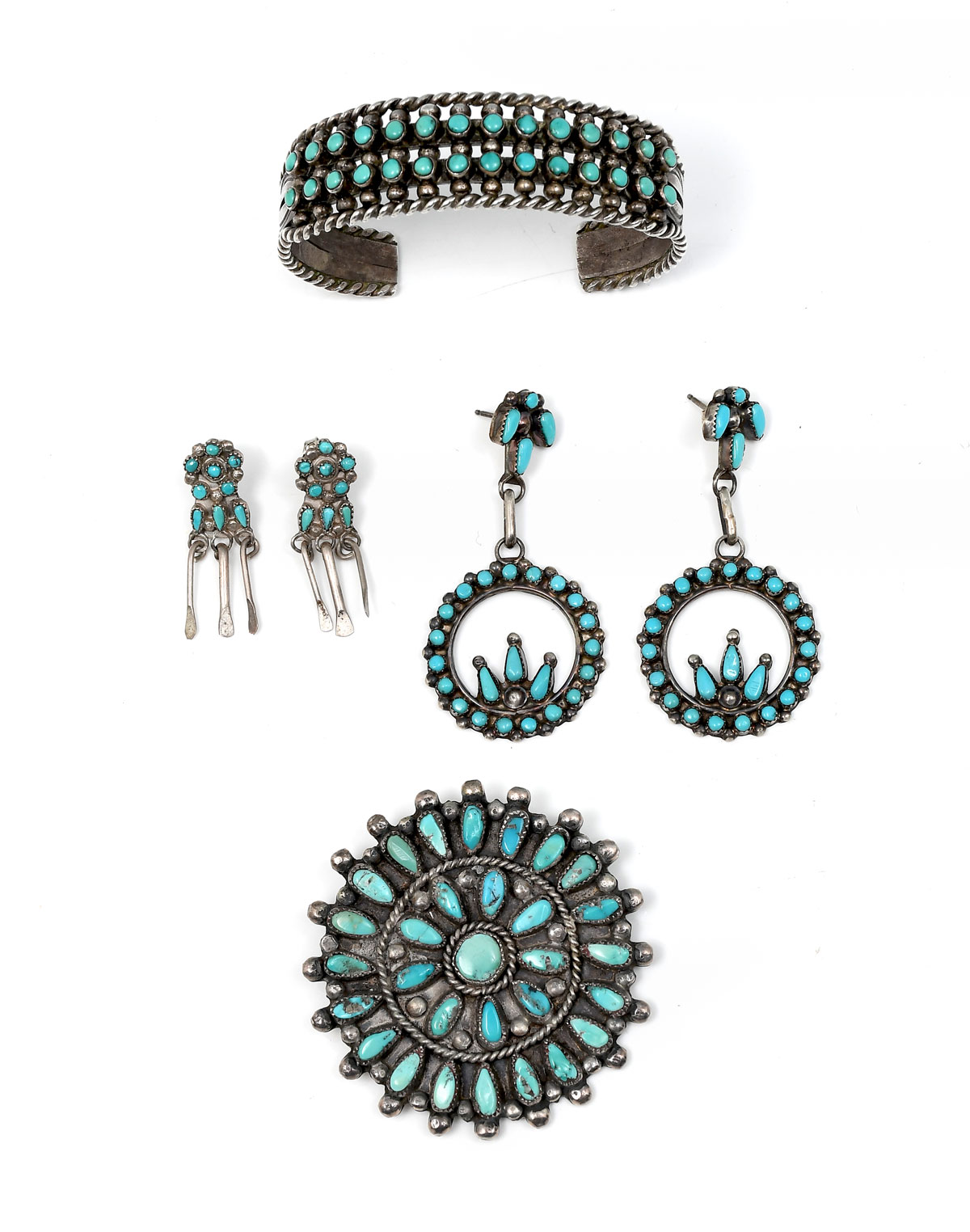 4 NATIVE AMERICAN INDIAN JEWELRY