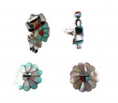 (4) NATIVE AMERICAN STERLING T