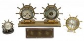 (4) NAUTICAL SHIP'S WHEEL MANT