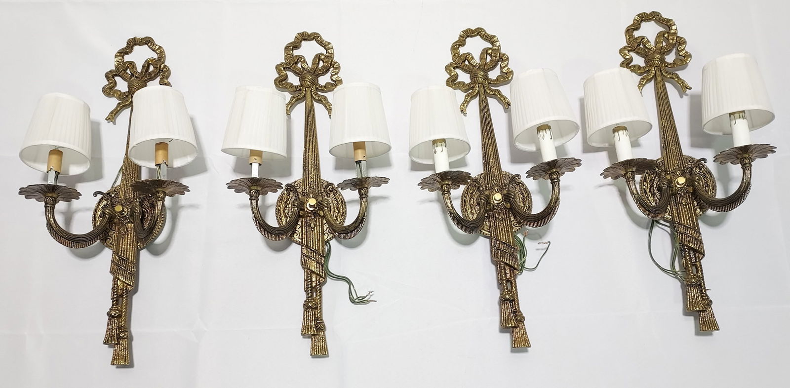 4 NEOCLASSICAL STYLE PATINATED