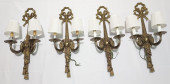 4 NEOCLASSICAL STYLE PATINATED
