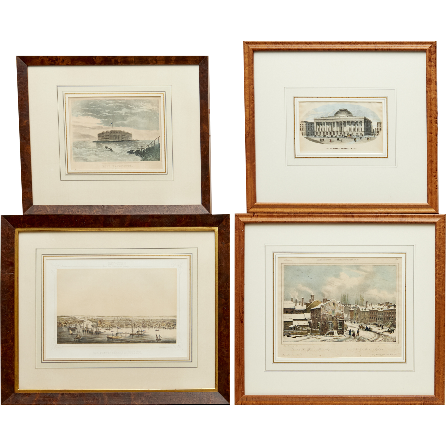 (4) NEW YORK CITY ENGRAVINGS,