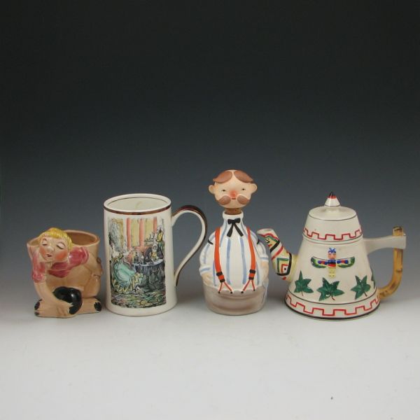 4 novelty items: Grays Pottery