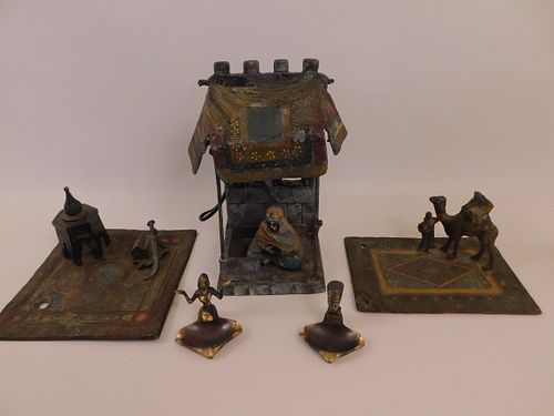 4 OLD ARABIC METAL ITEMS &