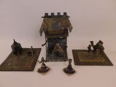4 OLD ARABIC METAL ITEMS & LAM