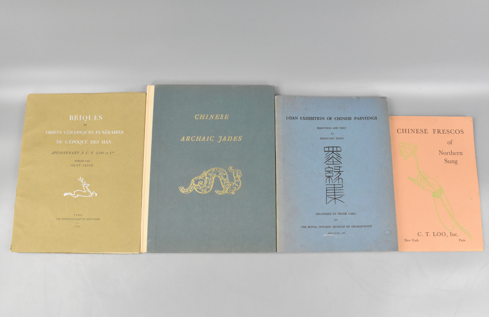 4 OLD CATOLAGUES/ BOOK BY C.T LOO &