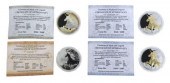 (4) ONE OUNCE SILVER UNICORN C