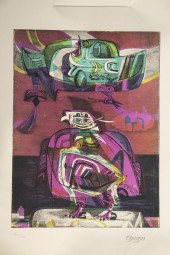 (4) ORIGINAL 20TH C. PRINTS, U