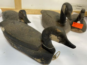 4 OVERSIZED DECOYS 1 DUCK, 3 C