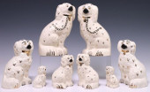 (4 PAIR) ENGLISH STAFFORDSHIRE