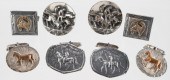 (4) PAIR STERLING HORSE EQUEST