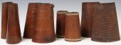 (4 PAIR) VINTAGE COWBOY TOOLED