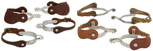 (4 PAIR) WESTERN COWBOY SPURS,