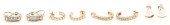 4 PAIRS OF GOLD & DIAMOND EARR