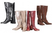 (4) Pairs vintage boots to inc