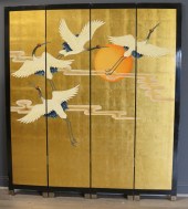 4-PANEL ASIAN LACQUERED AND GI
