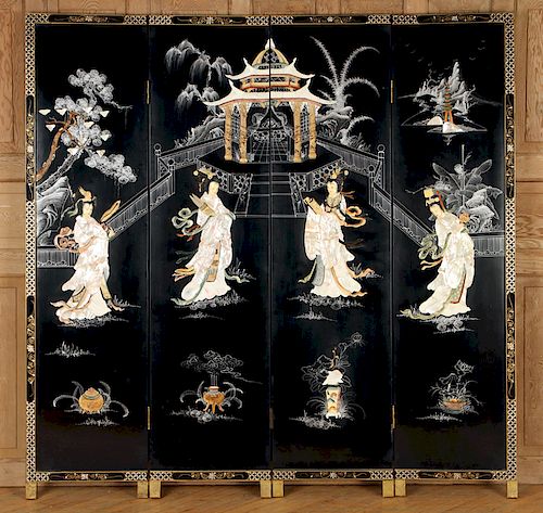 4 PANEL CHINESE SCREEN APPLIED