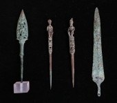 4 PATINATED BRONZE ITEMS4 pati
