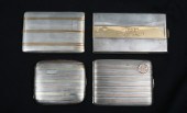 4 PC. 14K GOLD INLAID SILVER C