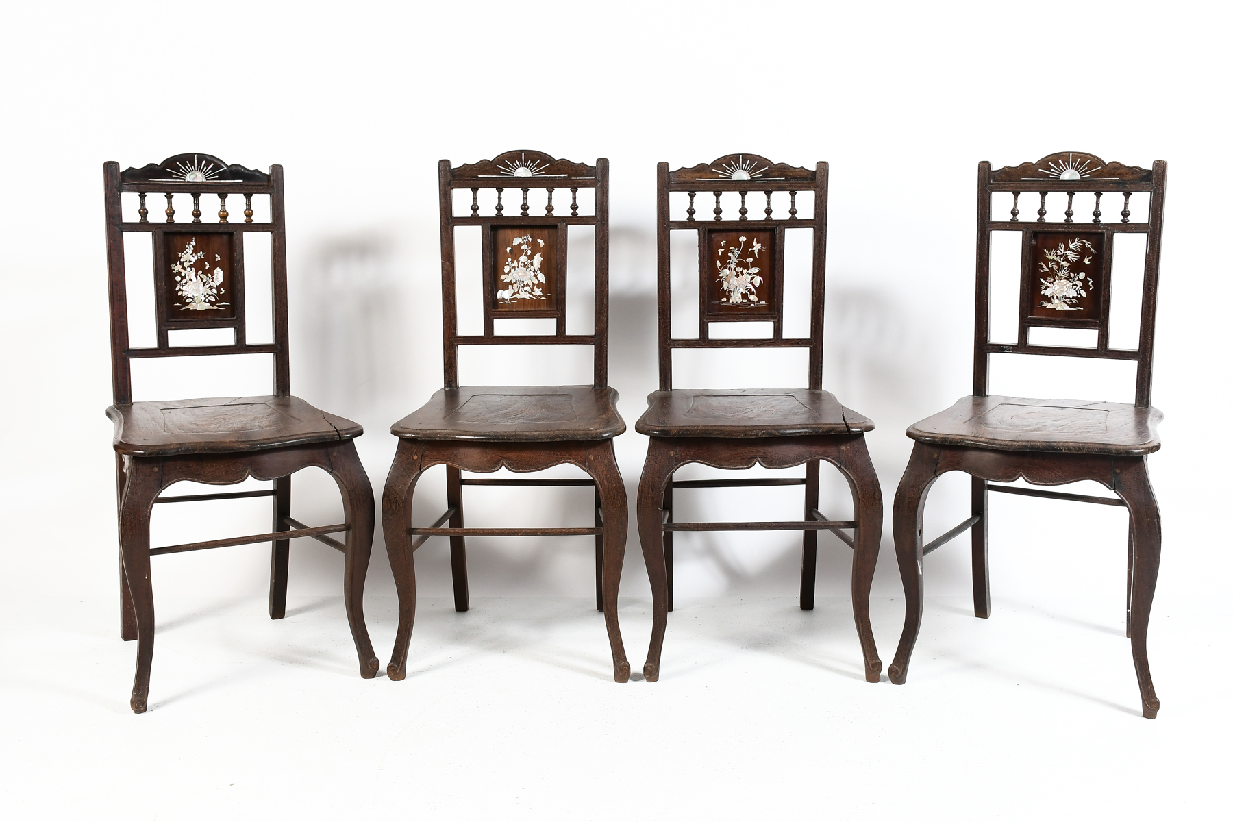 4 PC. 19TH-CENTURY INLAID KOREAN