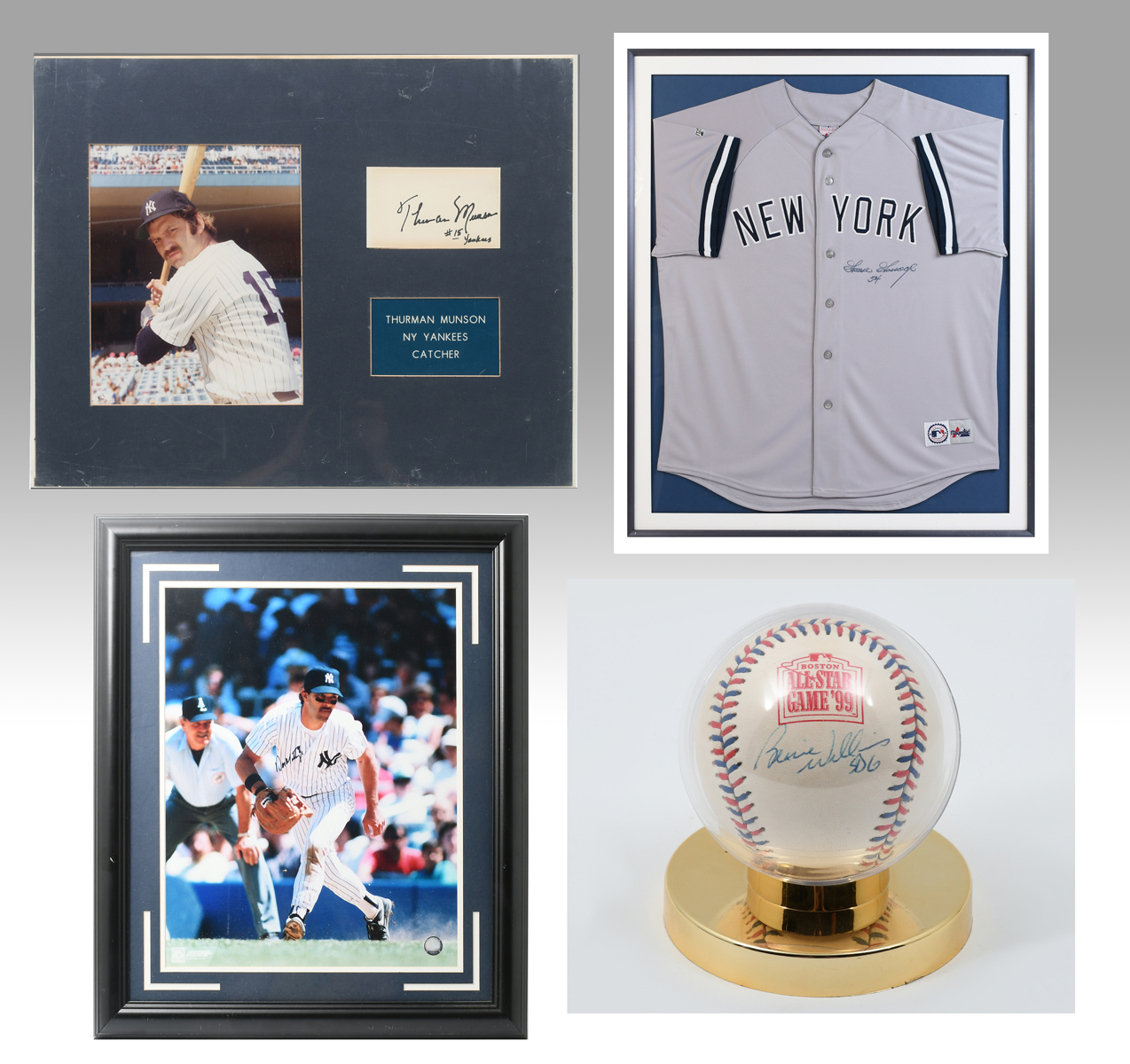 4 PC AUTOGRAPHED SPORTS MEMORABILIA