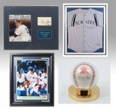 4 PC AUTOGRAPHED SPORTS MEMORA