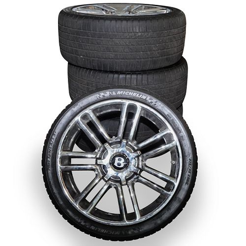 (4 PC) BENTLEY CHROME 20" WHEEL
