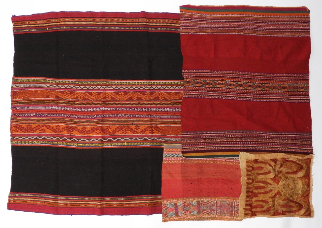 4 PC. BOLIVIAN TEXTILE CARPET